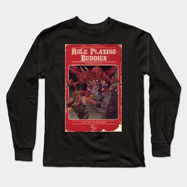 Roleplaying Buddies D&D Cover Long Sleeve T-Shirt by karisplayground